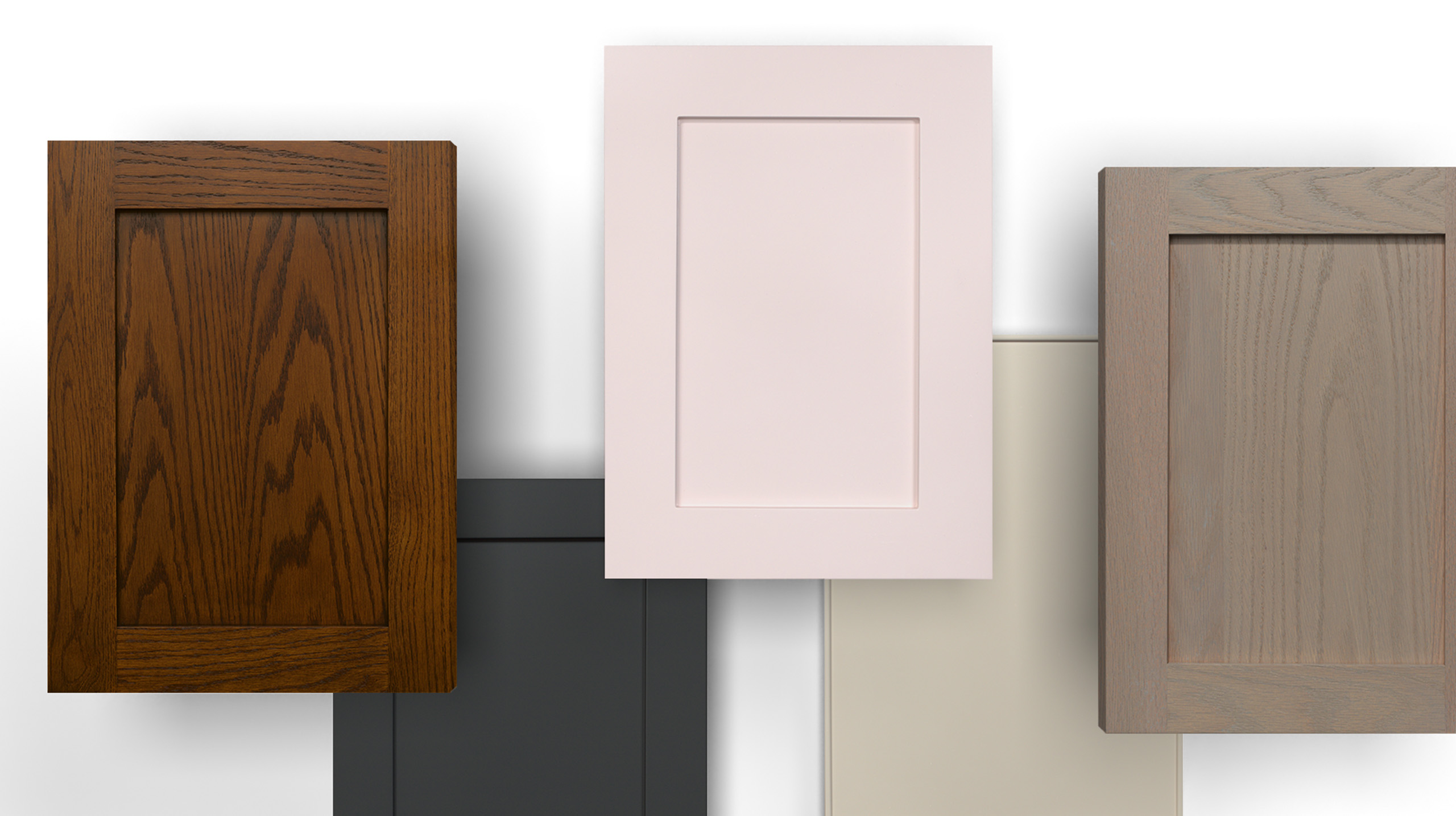 Essence Series and Unique Series door samples from Cabico