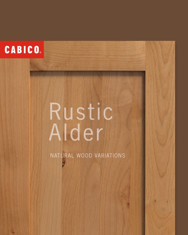 Ranging from a light honey color to a reddish-brown hue, Rustic Alder is a soft hardwood with a fine grain and natural markings. It is known for its versatility as it can be stained or painted. Its smooth and even grain makes it easy to stain, allowing a consistent and attractive finish. 

#rusticalder #woodvariations #craftsmanship #hellocabico #cabicocabinetry #naturalwood #woodcabinets #woodcabinetry