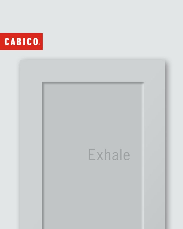 Looking for a soft gray hue? Exhale is the perfect serene color for your cabinetry. Its neutral shade blends perfectly with all styles and can easily be paired with woodgrain cabinets. 

#cabicocabinetry #cabico #hellocabico #customcabinetry #customcabinets #interiordesign #graypaint