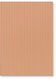 Symmetry Reeded door style sample with Custom color SW, 6552 Soft Apricot