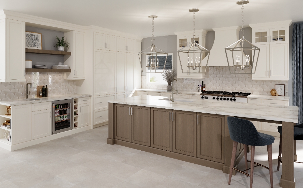 Elegant design of a 2010s kitchen