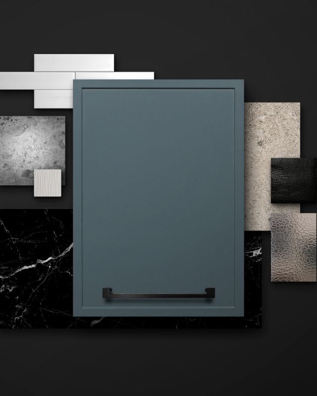 The Palette of the Shore - This mood board featuring our new Harbor paint exudes a sense of depth, mystery, and elegance. The contrast between blue and black can evoke feelings of calm and contemplation while adding a touch of sophistication and modernity. 

#NewStainsandPaints #ExperienceElmwood #ElmwoodCabinets #ElmwoodCabinetry #CustomCabinetry #LuxuryDesign #Decor #HomeDesign #InteriorDesigner #BlueCabinets #SereneDecor #Nature #ColorfulDesigns #OrganicDecor #Coastal